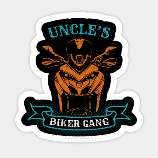 Uncle's Biker Gang Father's Day Sticker